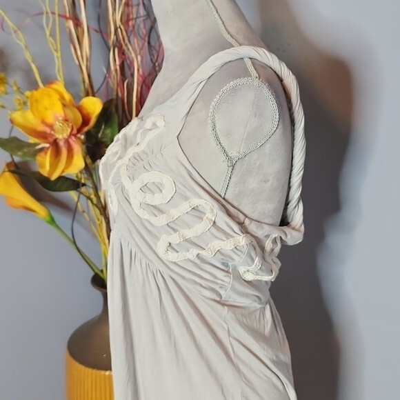 BCBGMAXAZRIA Gray One Shoulder Dress Size Large NWOT - Picture 6 of 16